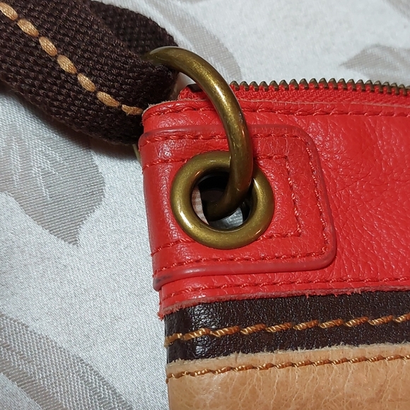 TheSAK LeatherCrossbody•Lt.Buckskin•Dk Coral•Brown - Picture 14 of 14